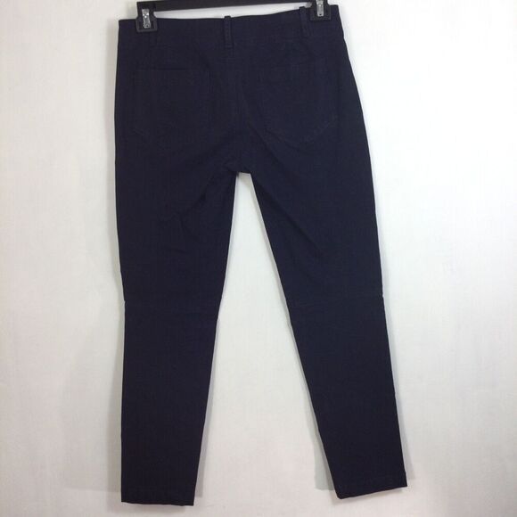 A.L.C. Womens Cotton Mid Rise Skinny Blue Chino Pant Size 8 - Picture 8 of 12